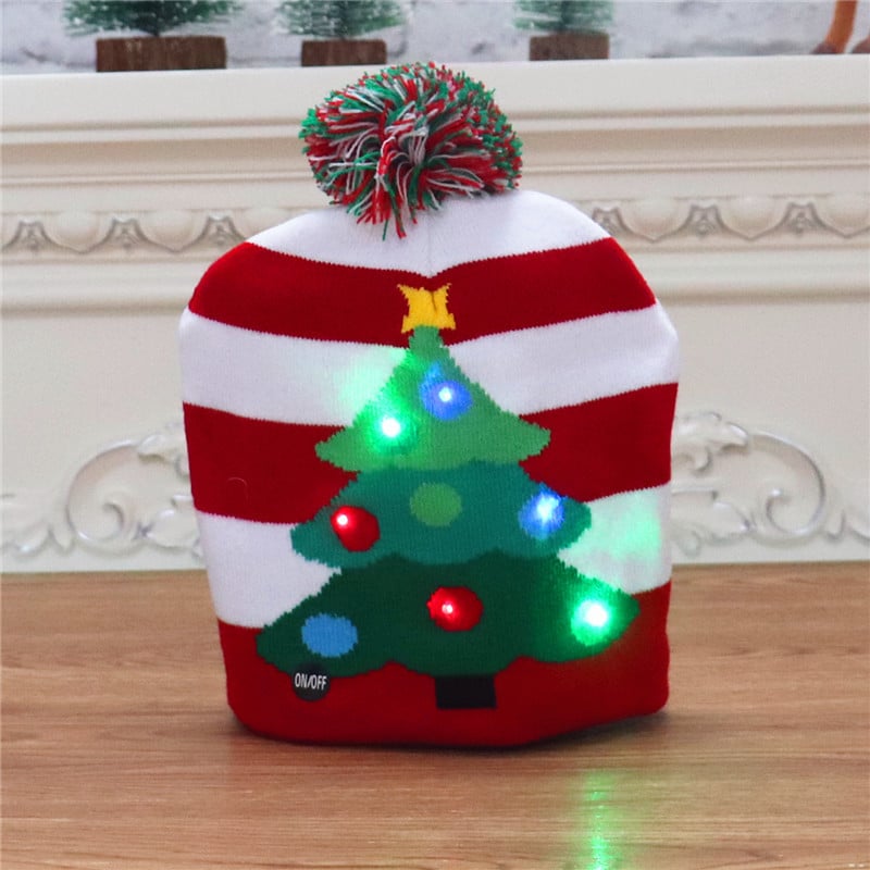 🎁2023 Early Christmas Sale 49% OFF- Christmas LED Light Knitted Beanies