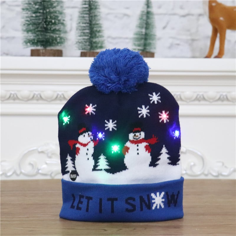 🎁2023 Early Christmas Sale 49% OFF- Christmas LED Light Knitted Beanies