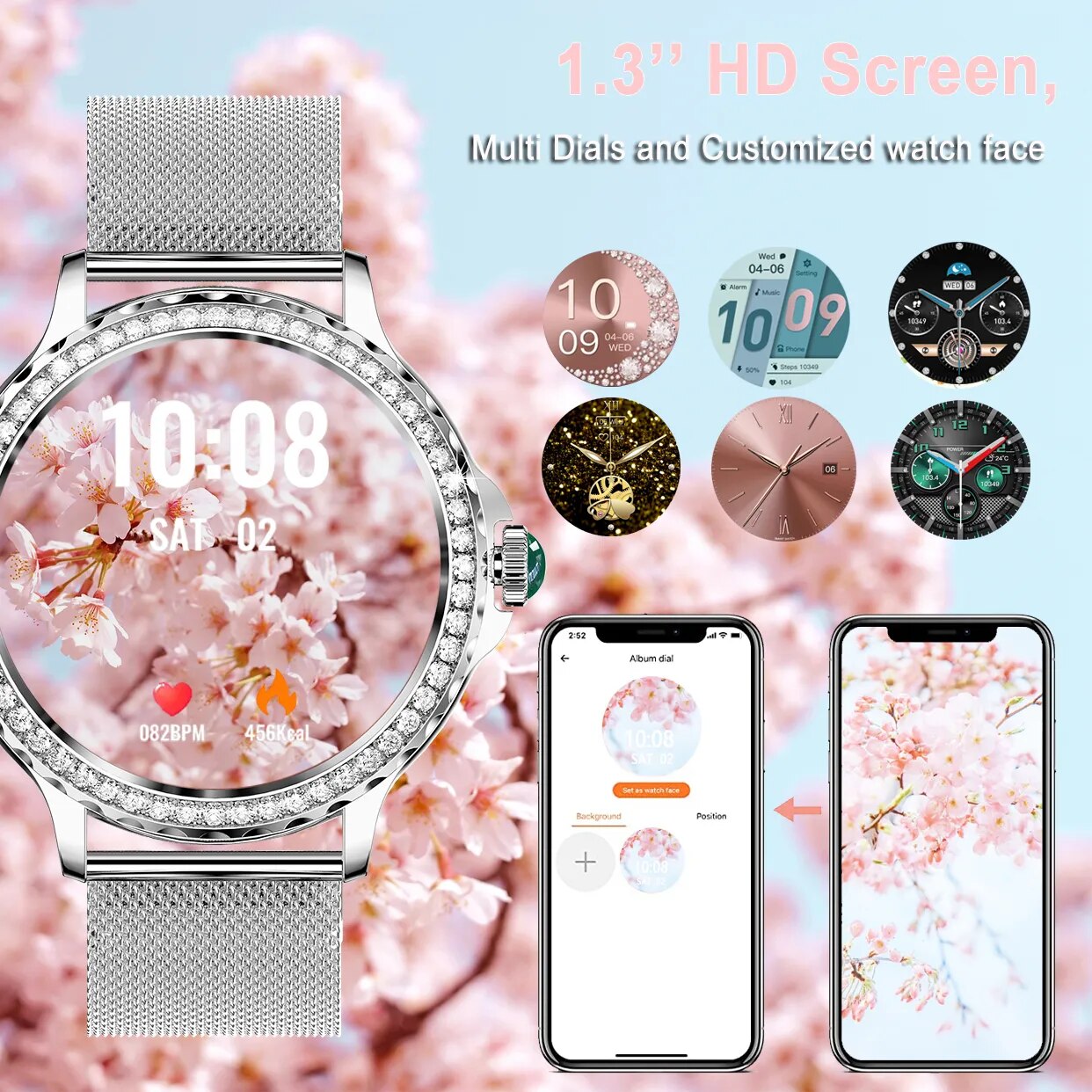 Fiore – Beautiful Feminine Multi-Function Smartwatch