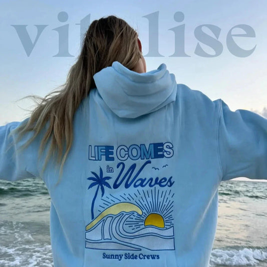 Summer Hoodie - Sunset & Waves