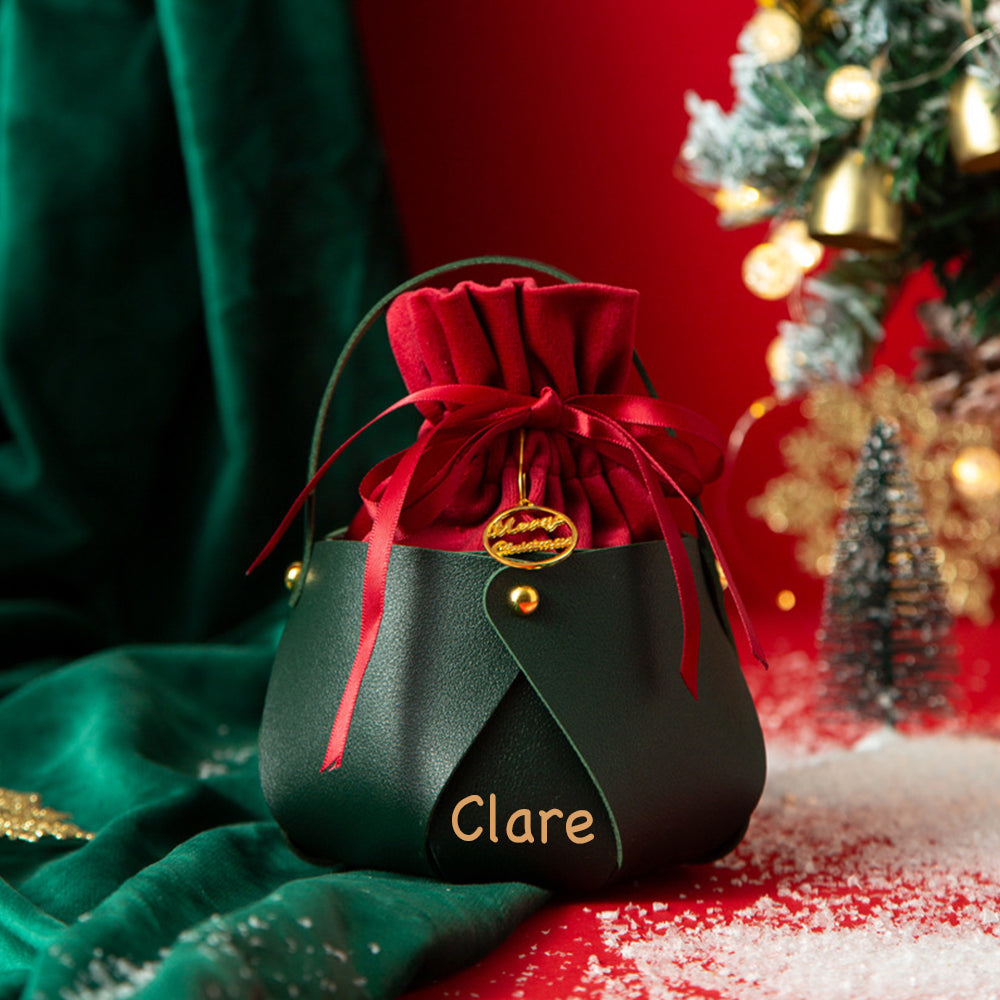 Personalized Name Leather Bag Christmas Gifts  | KKBag03