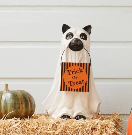 🎃🔥Halloween Decoration Ghost Dog & Cat Candy Bowl