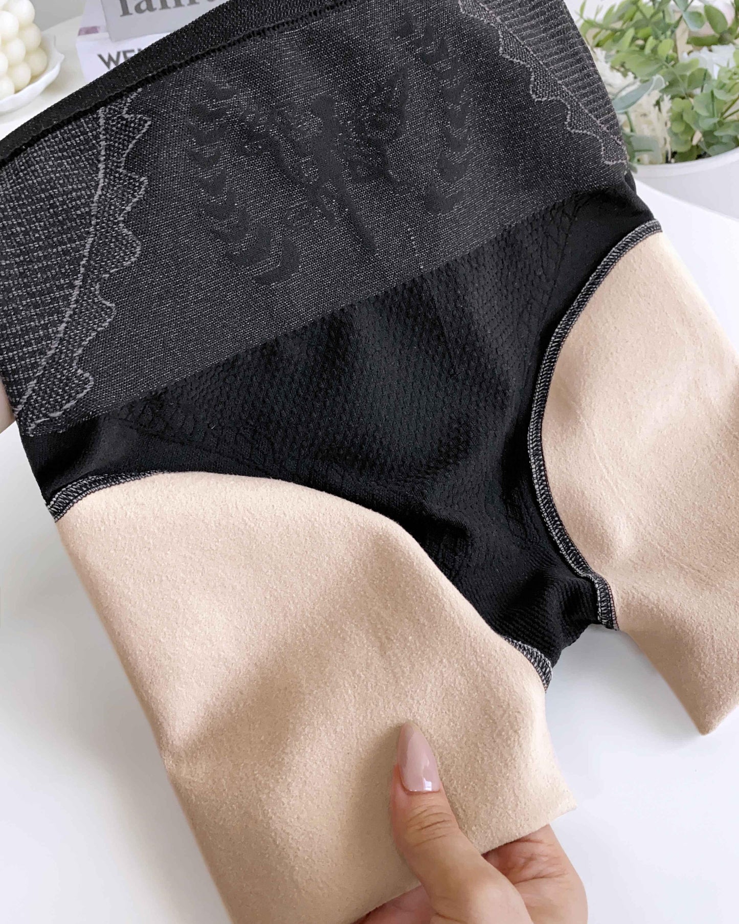 Transparent Butt Lifting Tight Fleece Lined Thick High Waist Elasticity Thermal Pantyhose Warm Leggings