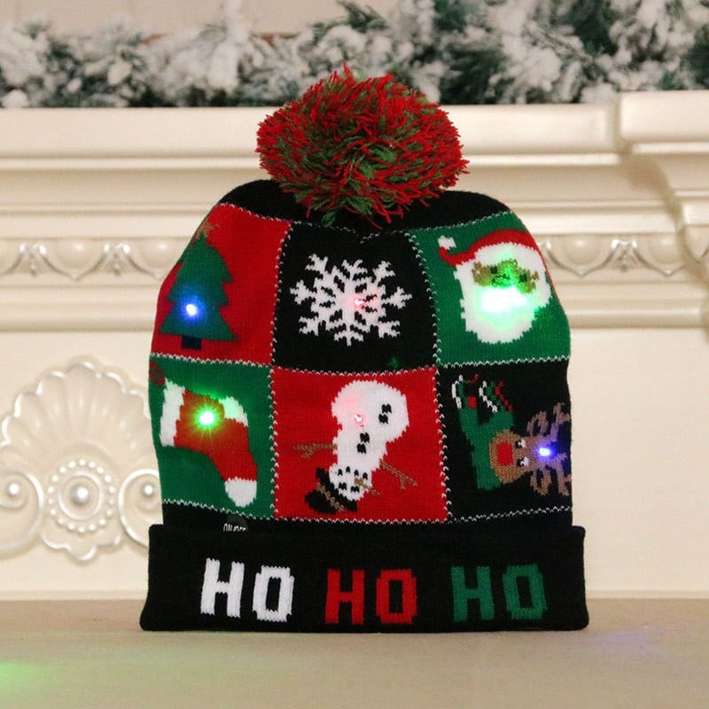 🎁2023 Early Christmas Sale 49% OFF- Christmas LED Light Knitted Beanies