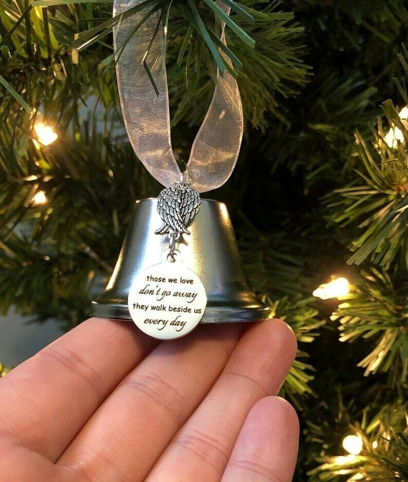 🔥LAST DAY 49% OFF - Memorial Ornaments Angel Wings Bell