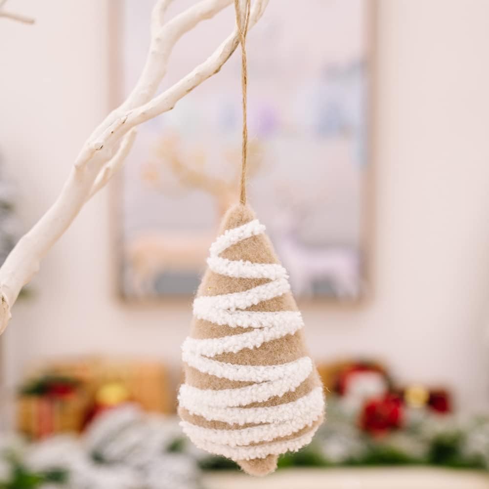 2 Pcs Christmas Tree Ornaments, Hanging Charms Christmas Tree Decorations Cute Pendant for Farmhouse Family Holiday Xmas Party Decorations Supplies