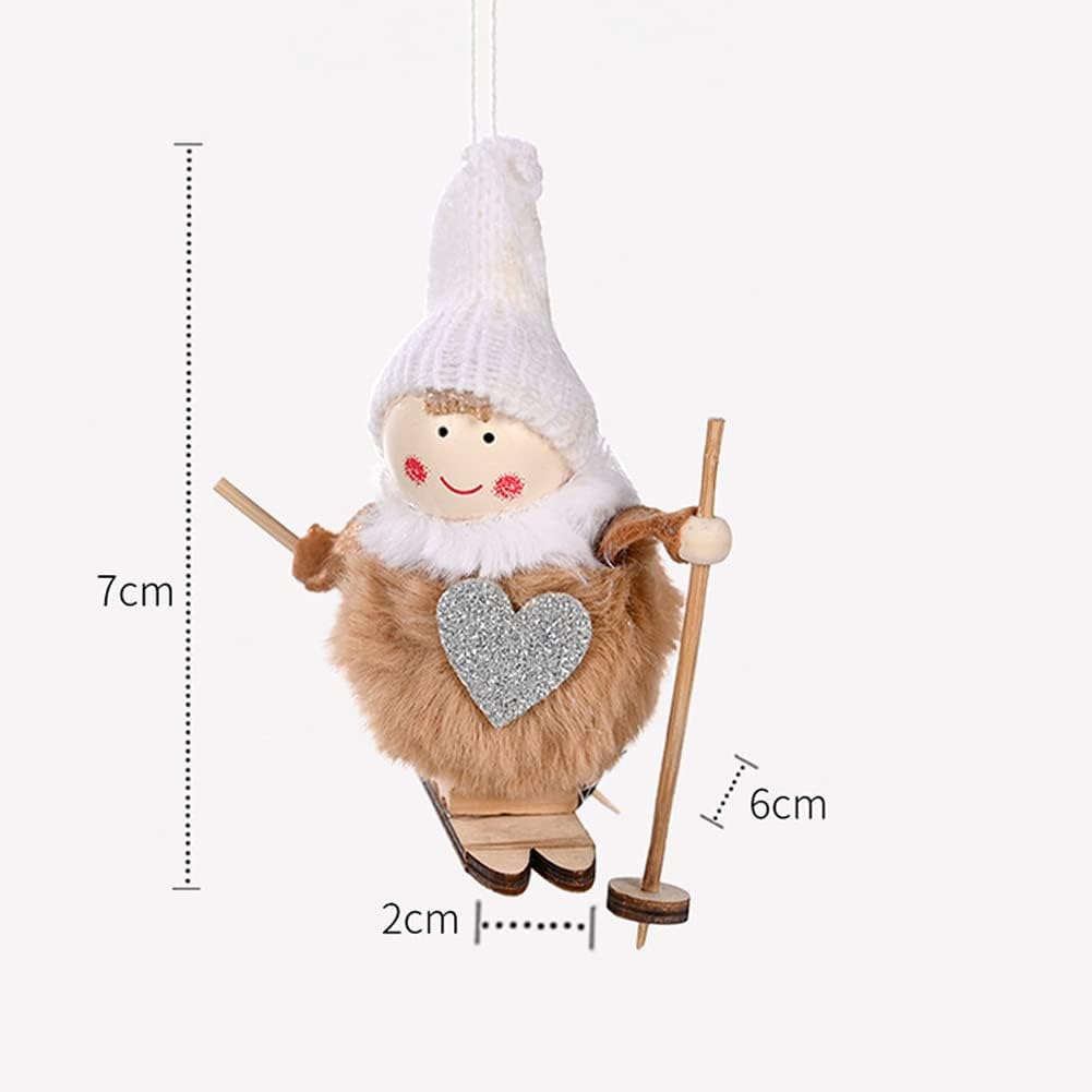 2 Pcs Christmas Tree Ornaments, Hanging Charms Christmas Tree Decorations Cute Pendant for Farmhouse Family Holiday Xmas Party Decorations Supplies