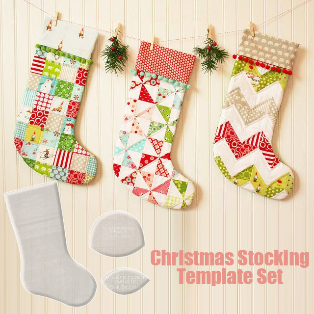 Handmade Christmas Stocking Template Set - (With Instructions)