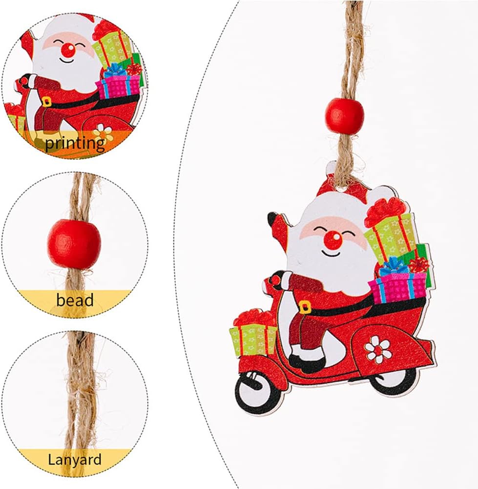 2 Pcs Christmas Tree Ornaments, Hanging Charms Christmas Tree Decorations Cute Pendant for Farmhouse Family Holiday Xmas Party Decorations Supplies