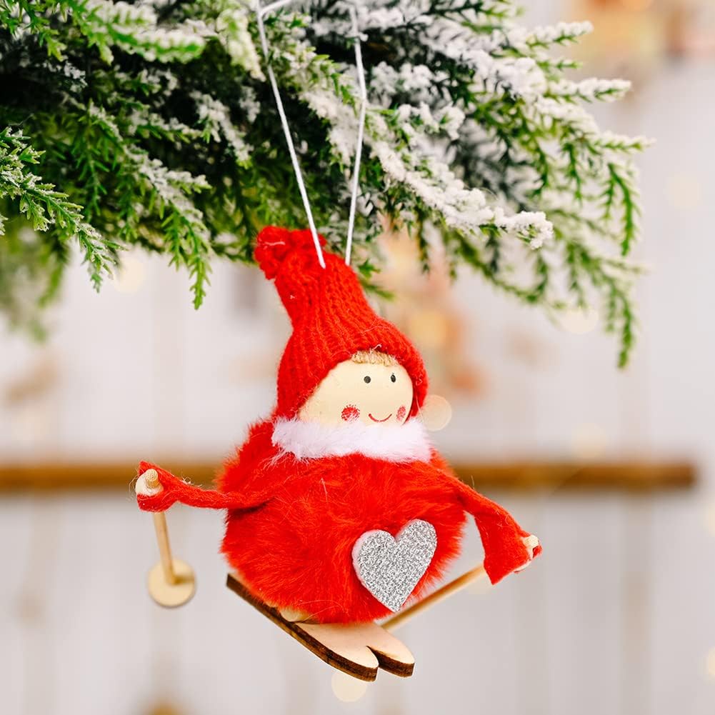 2 Pcs Christmas Tree Ornaments, Hanging Charms Christmas Tree Decorations Cute Pendant for Farmhouse Family Holiday Xmas Party Decorations Supplies