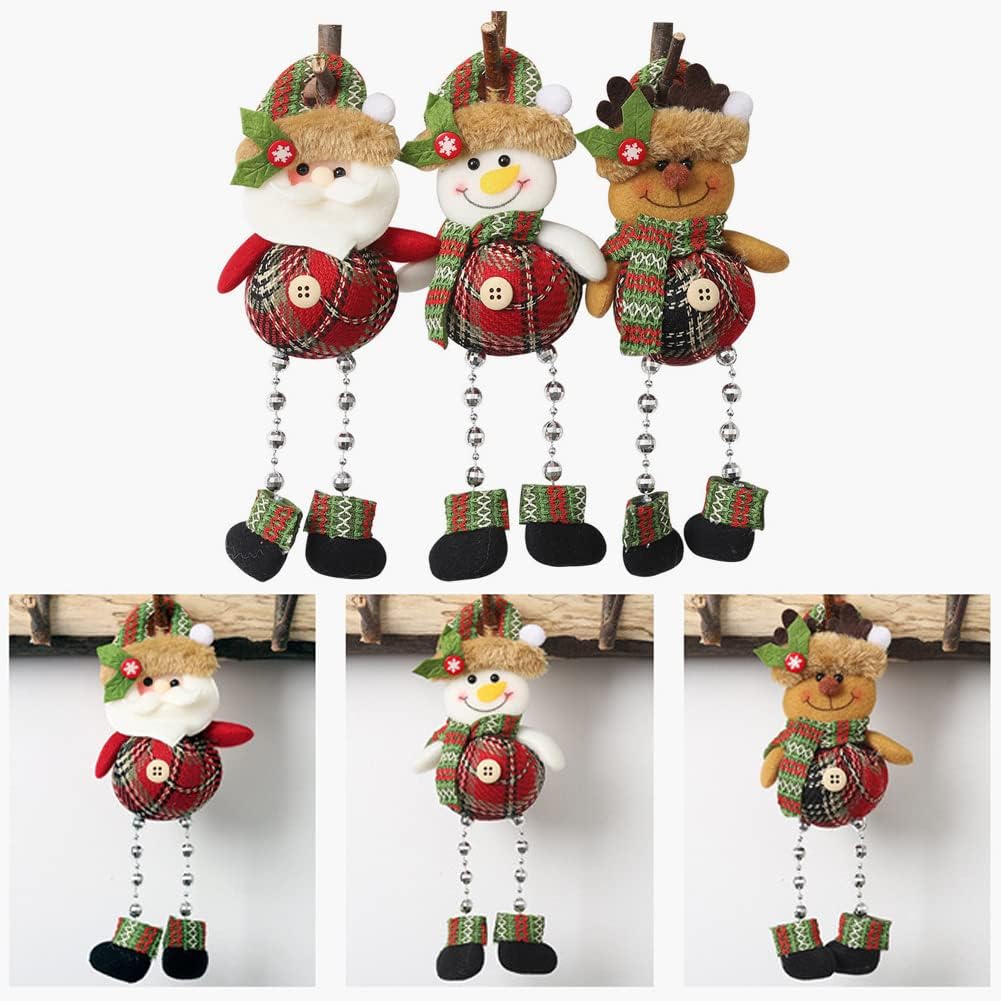 2 Pcs Christmas Tree Ornaments, Hanging Charms Christmas Tree Decorations Cute Pendant for Farmhouse Family Holiday Xmas Party Decorations Supplies