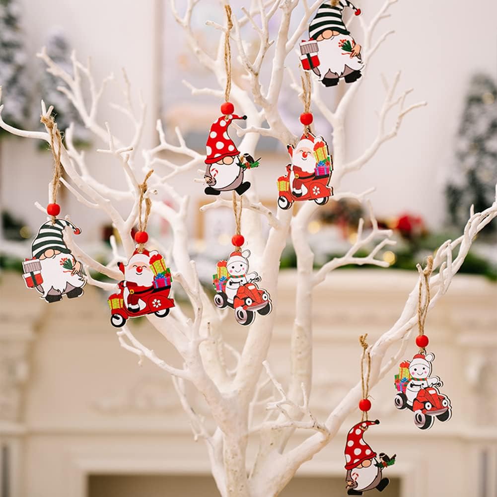 2 Pcs Christmas Tree Ornaments, Hanging Charms Christmas Tree Decorations Cute Pendant for Farmhouse Family Holiday Xmas Party Decorations Supplies