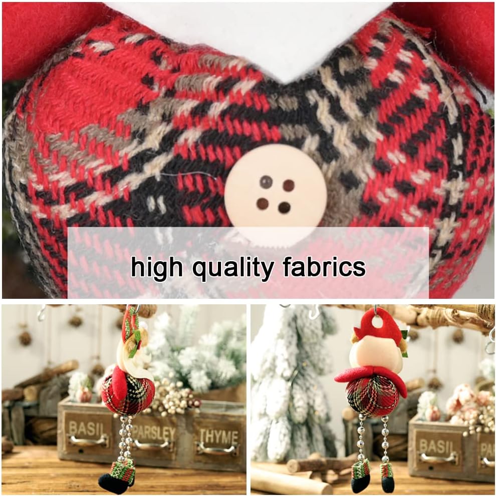 2 Pcs Christmas Tree Ornaments, Hanging Charms Christmas Tree Decorations Cute Pendant for Farmhouse Family Holiday Xmas Party Decorations Supplies