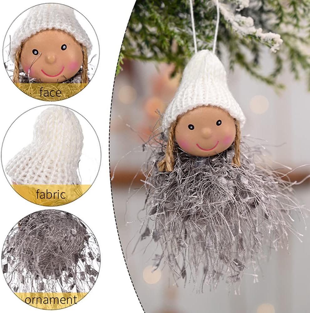 2 Pcs Christmas Tree Ornaments, Hanging Charms Christmas Tree Decorations Cute Pendant for Farmhouse Family Holiday Xmas Party Decorations Supplies