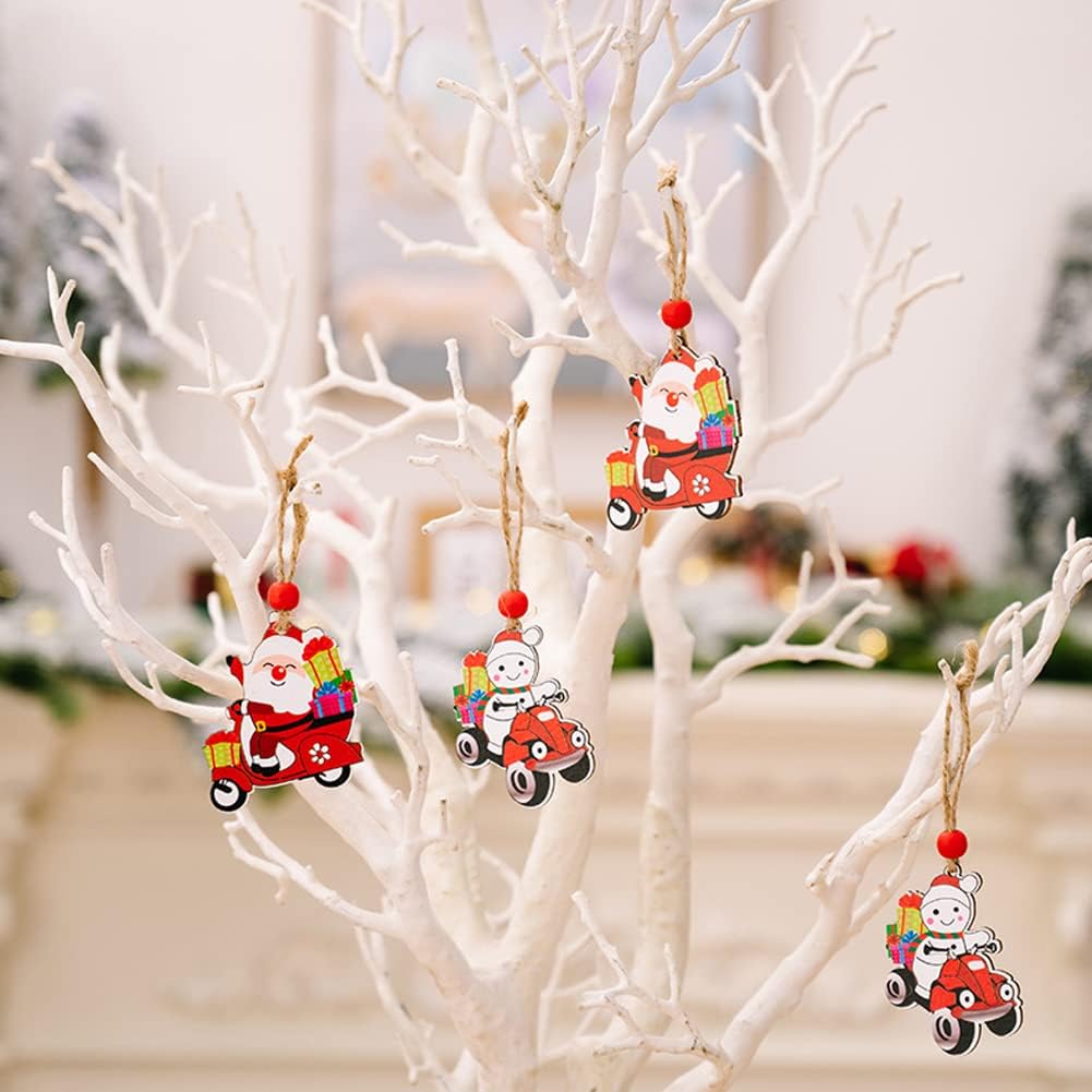 2 Pcs Christmas Tree Ornaments, Hanging Charms Christmas Tree Decorations Cute Pendant for Farmhouse Family Holiday Xmas Party Decorations Supplies