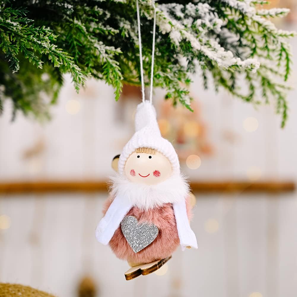 2 Pcs Christmas Tree Ornaments, Hanging Charms Christmas Tree Decorations Cute Pendant for Farmhouse Family Holiday Xmas Party Decorations Supplies