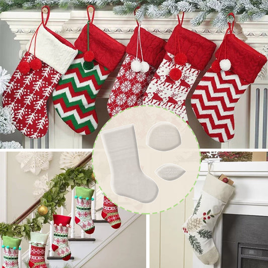 Handmade Christmas Stocking Template Set - (With Instructions)