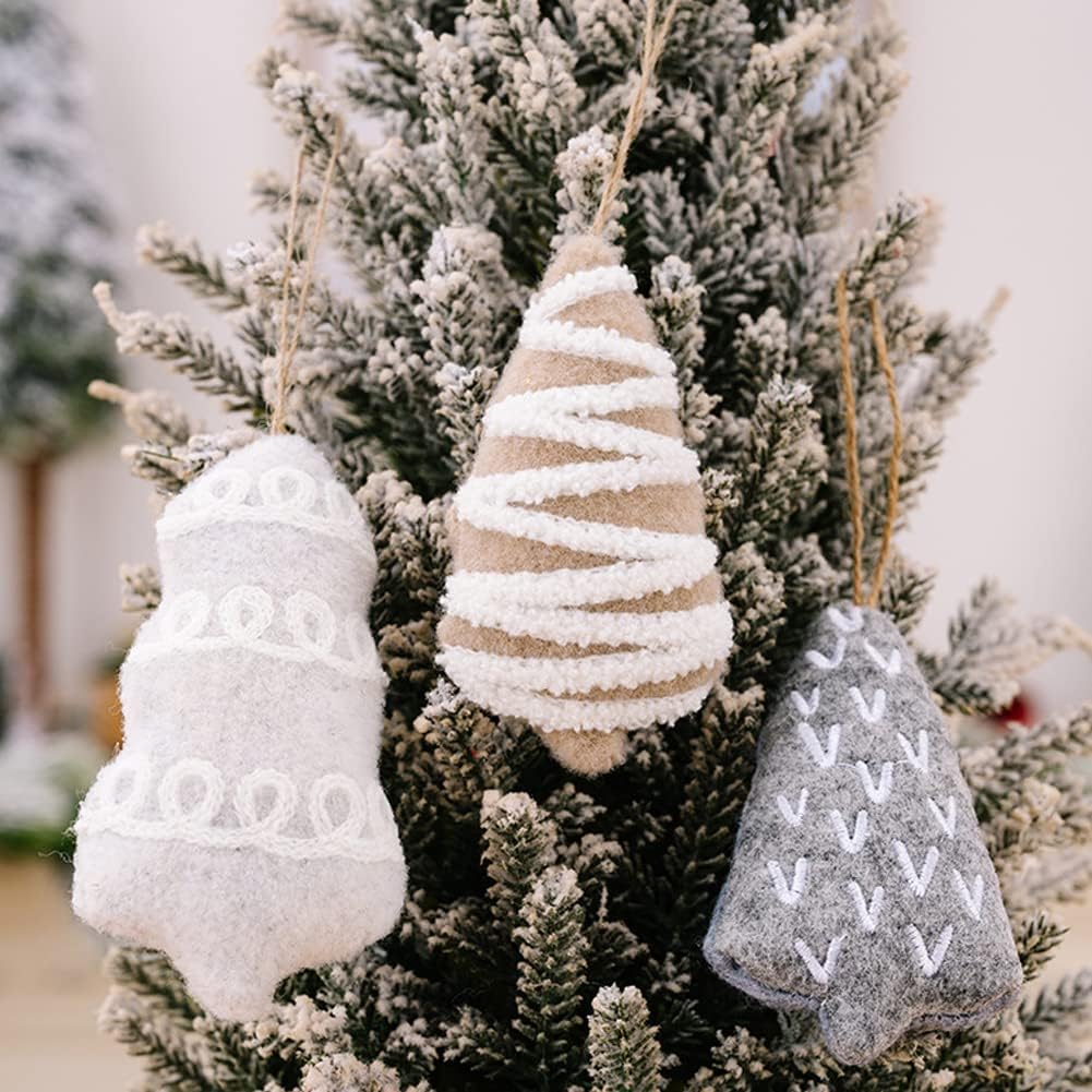 2 Pcs Christmas Tree Ornaments, Hanging Charms Christmas Tree Decorations Cute Pendant for Farmhouse Family Holiday Xmas Party Decorations Supplies