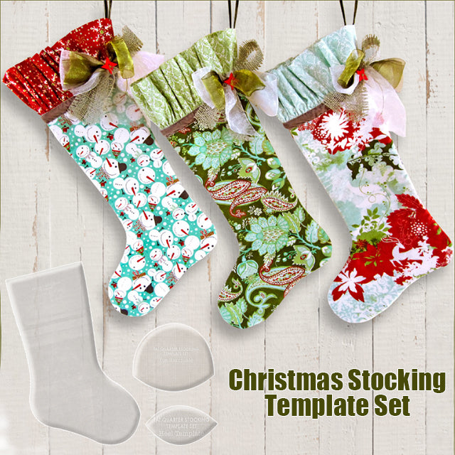 Handmade Christmas Stocking Template Set - (With Instructions)