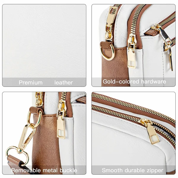 🔥Last Day 49% OFF🔥Handmade Colorful Straps Crossbody Leather Bags & Purse💖