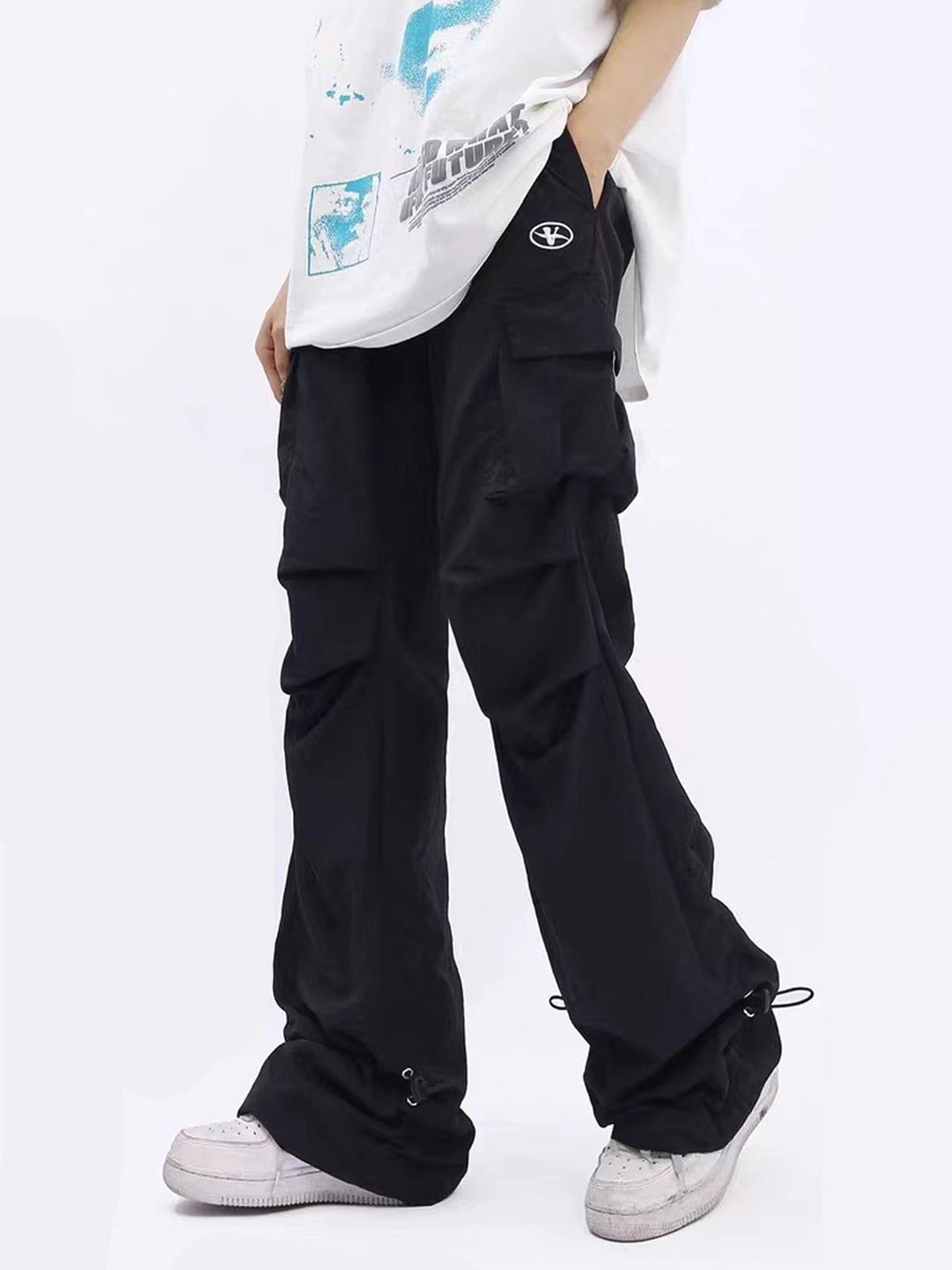 Aelfric Eden Embroidered Wrinkle Cargo Pants