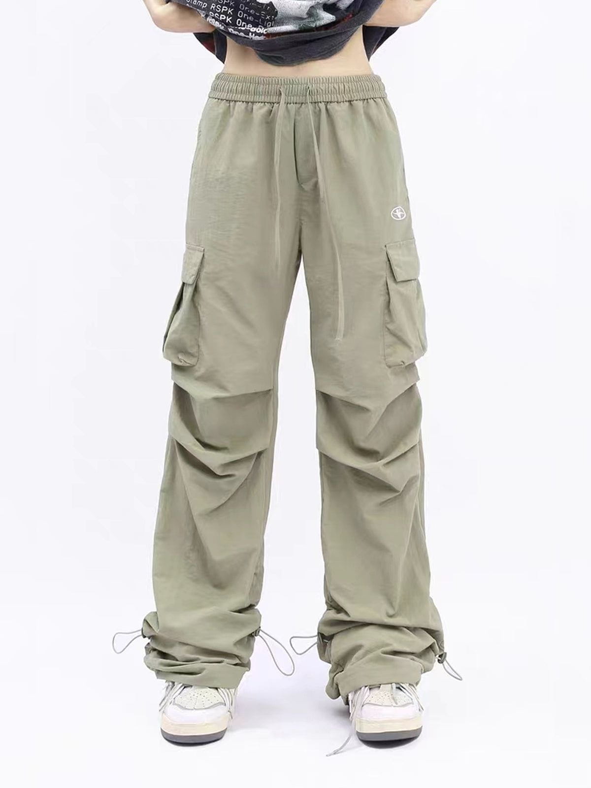 Aelfric Eden Embroidered Wrinkle Cargo Pants