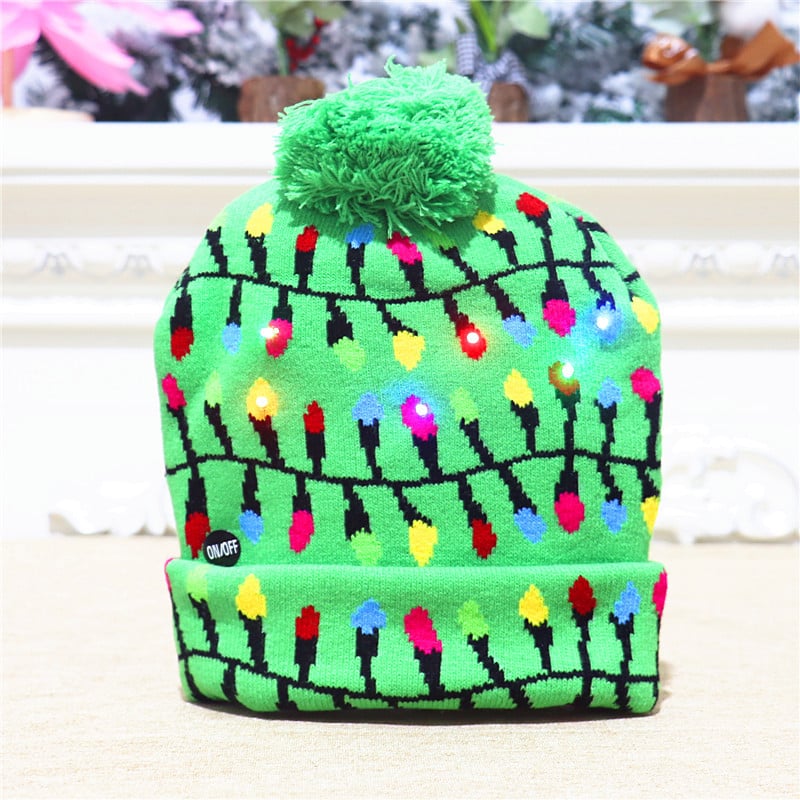 🎁2023 Early Christmas Sale 49% OFF- Christmas LED Light Knitted Beanies