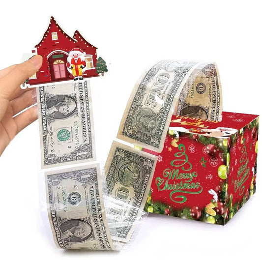 Christmas celebration pop up pull out money 3D card