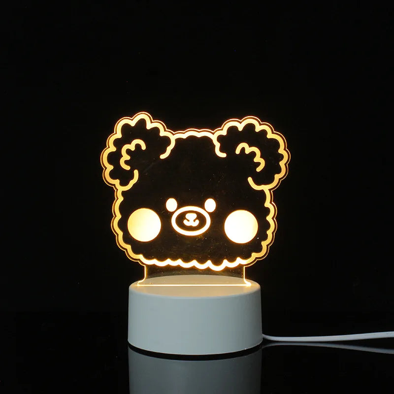 3d Illusion Lamp Led Custom Room Decorative Children Usb Battery Acrylic 3d Led Night Light Table Lamp 3d Lights For Kids Gift