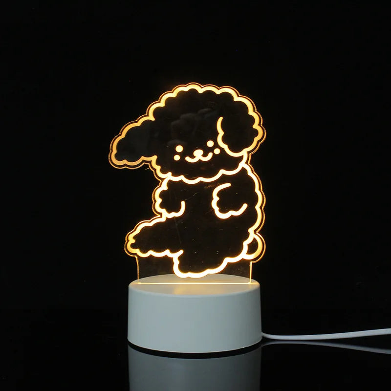 3d Illusion Lamp Led Custom Room Decorative Children Usb Battery Acrylic 3d Led Night Light Table Lamp 3d Lights For Kids Gift