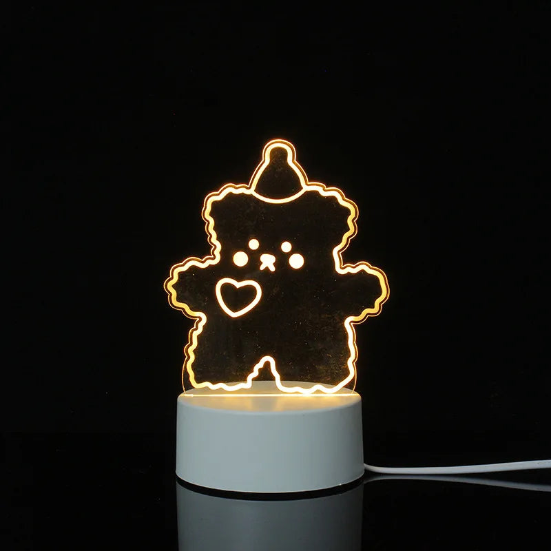 3d Illusion Lamp Led Custom Room Decorative Children Usb Battery Acrylic 3d Led Night Light Table Lamp 3d Lights For Kids Gift