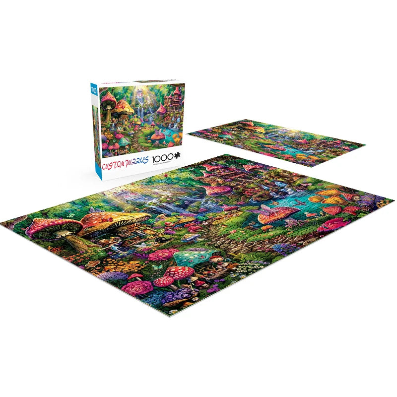 Senfutong factory  Alpinia oxyphylla children grey board manufacturer custom wholesale kids 1000 board  jigsaw puzzles.