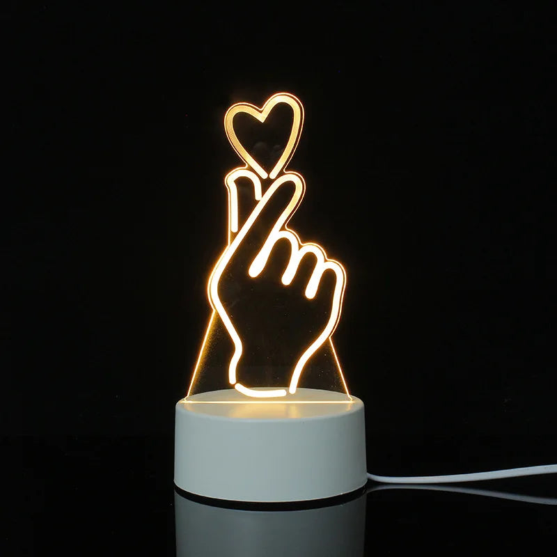 3d Illusion Lamp Led Custom Room Decorative Children Usb Battery Acrylic 3d Led Night Light Table Lamp 3d Lights For Kids Gift