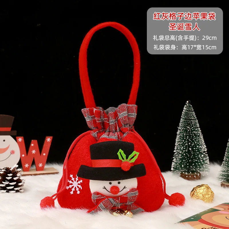 BuPao Cheapest price Christmas Gift Bag Christmas Eve Candy Bag Handbag Christmas Eve Apple Fruit Bag