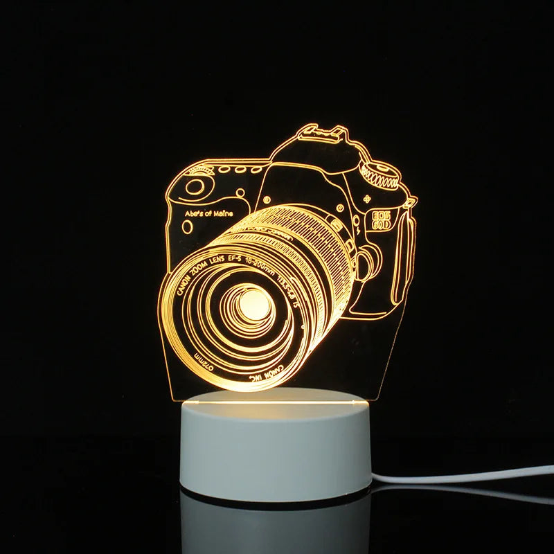 3d Illusion Lamp Led Custom Room Decorative Children Usb Battery Acrylic 3d Led Night Light Table Lamp 3d Lights For Kids Gift