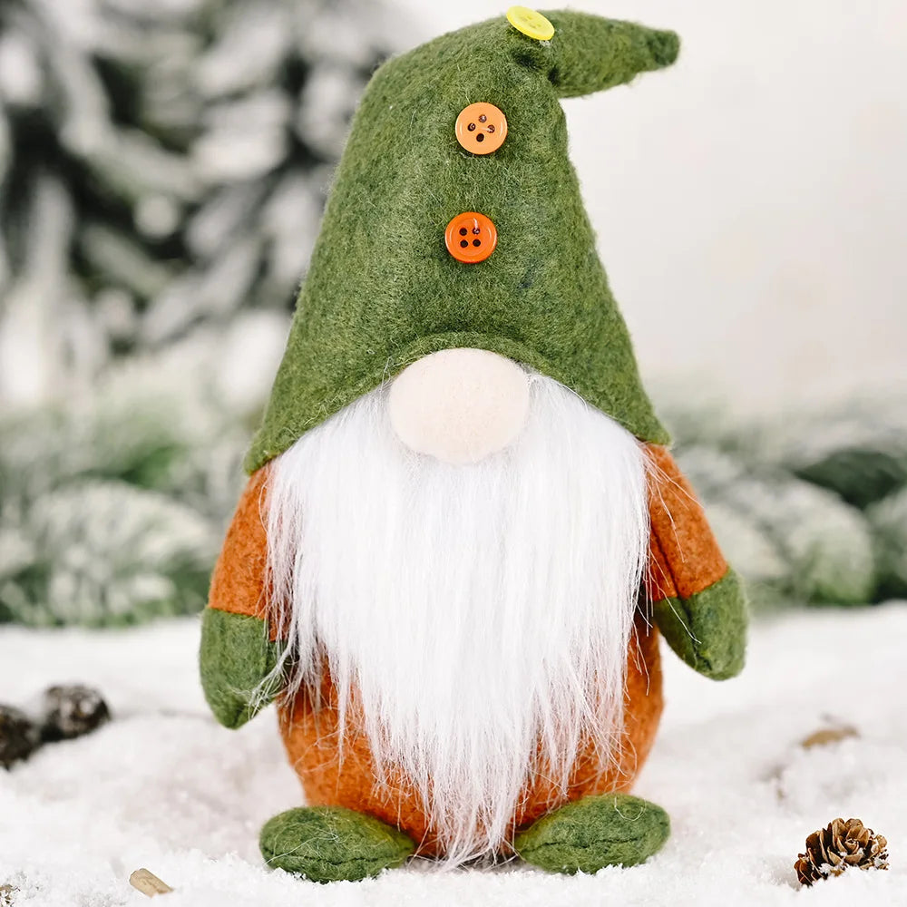 Christmas Faceless Doll Elf Doll European and American Green Style Decoration Nordic Ornament