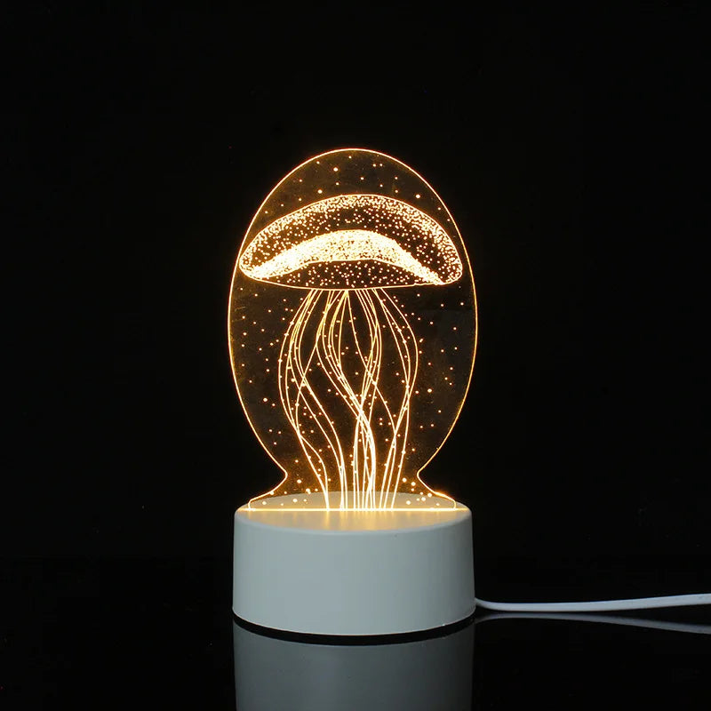 3d Illusion Lamp Led Custom Room Decorative Children Usb Battery Acrylic 3d Led Night Light Table Lamp 3d Lights For Kids Gift