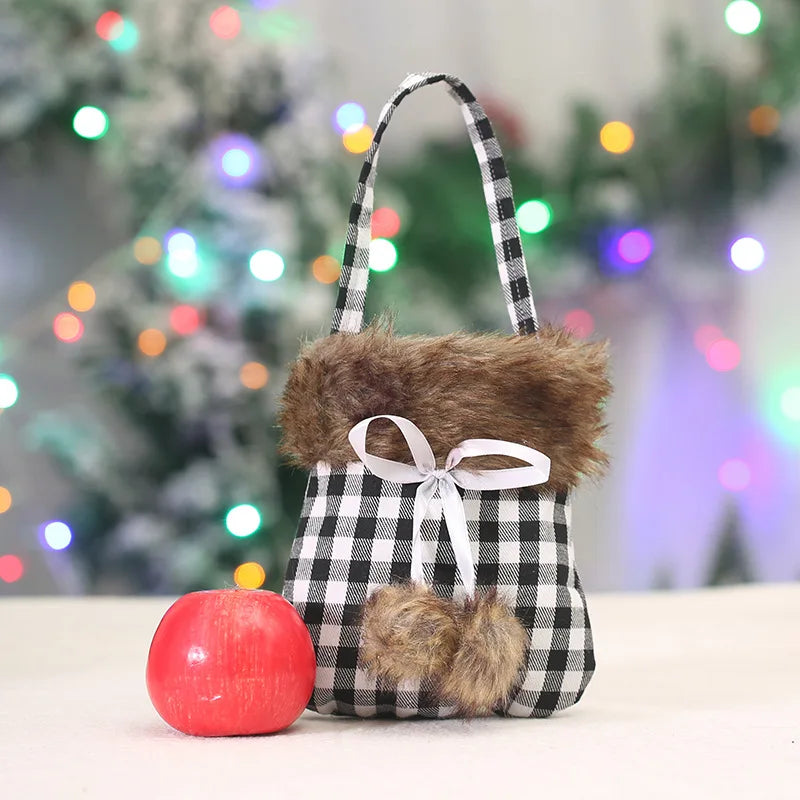 BuPao Cheapest price Christmas Gift Bag Christmas Eve Candy Bag Handbag Christmas Eve Apple Fruit Bag