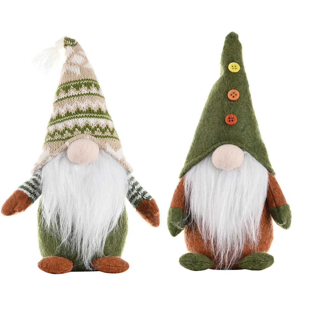 Christmas Faceless Doll Elf Doll European and American Green Style Decoration Nordic Ornament