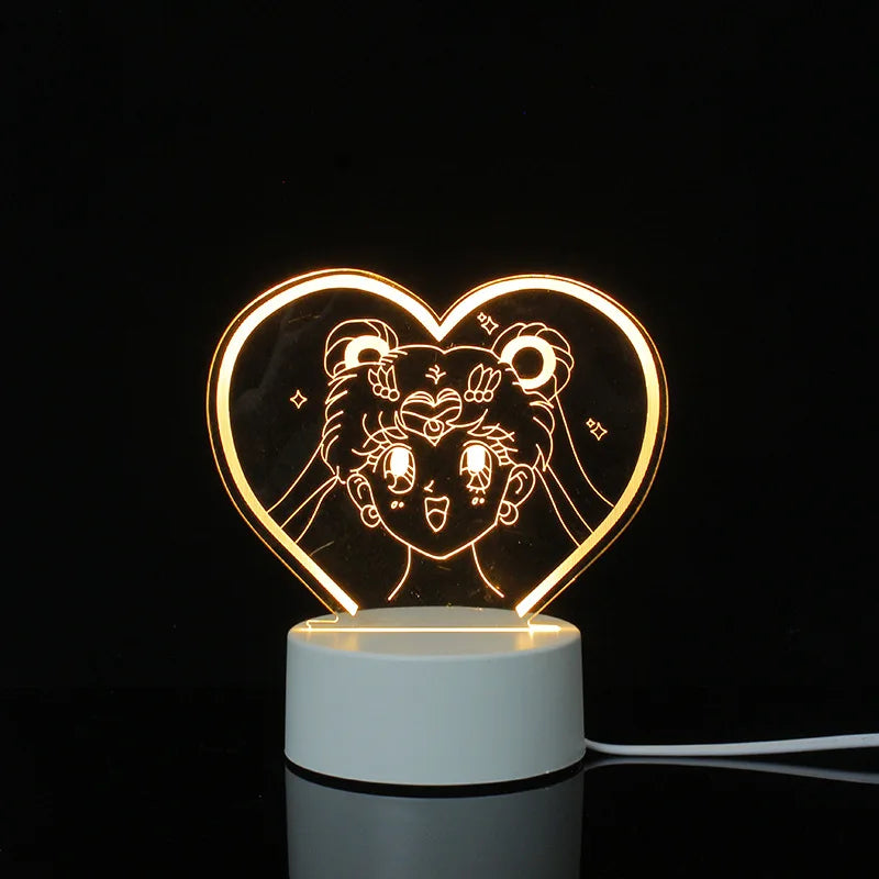 3d Illusion Lamp Led Custom Room Decorative Children Usb Battery Acrylic 3d Led Night Light Table Lamp 3d Lights For Kids Gift