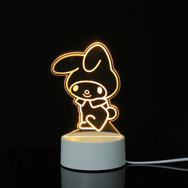 3d Illusion Lamp Led Custom Room Decorative Children Usb Battery Acrylic 3d Led Night Light Table Lamp 3d Lights For Kids Gift