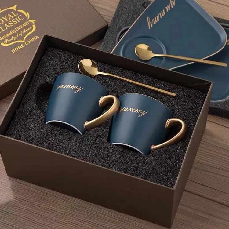 Custom logo coffee /tea mug gift box luxury Mug set gift box packaging