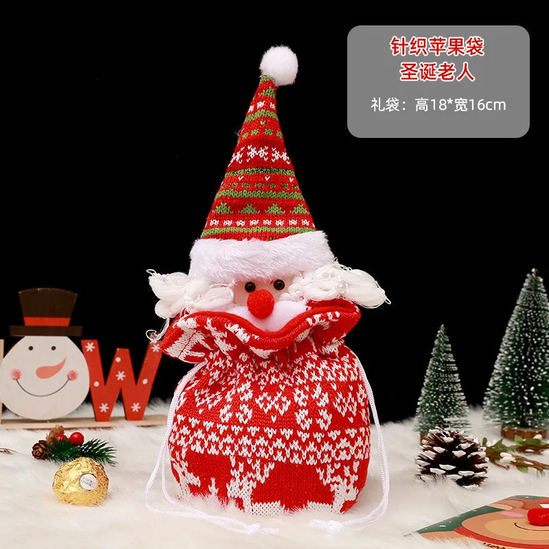 BuPao Cheapest price Christmas Gift Bag Christmas Eve Candy Bag Handbag Christmas Eve Apple Fruit Bag