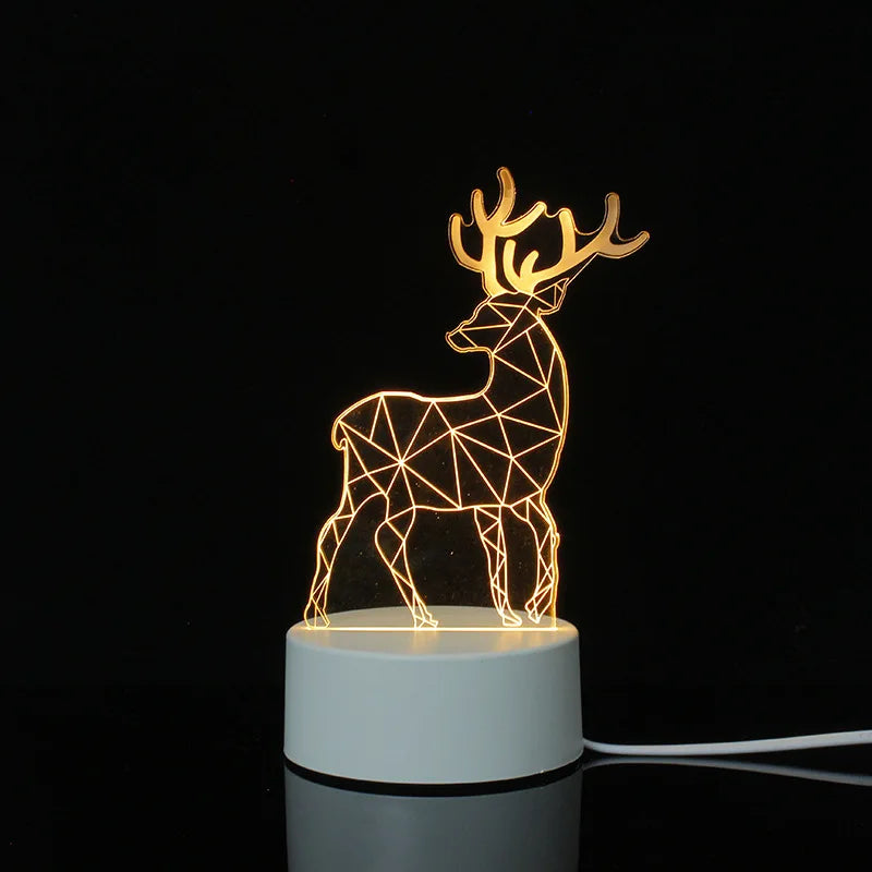 3d Illusion Lamp Led Custom Room Decorative Children Usb Battery Acrylic 3d Led Night Light Table Lamp 3d Lights For Kids Gift