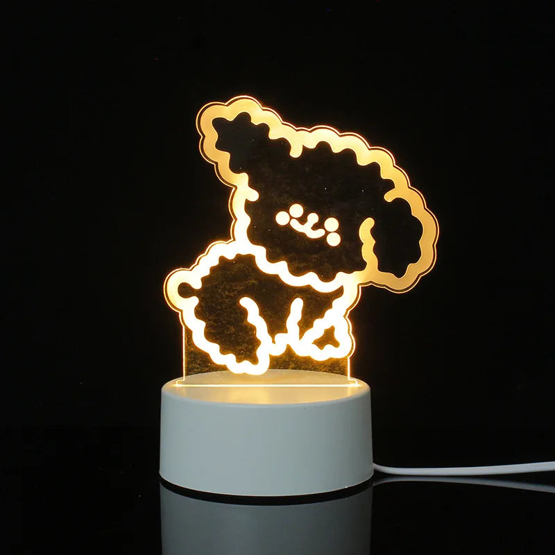 3d Illusion Lamp Led Custom Room Decorative Children Usb Battery Acrylic 3d Led Night Light Table Lamp 3d Lights For Kids Gift