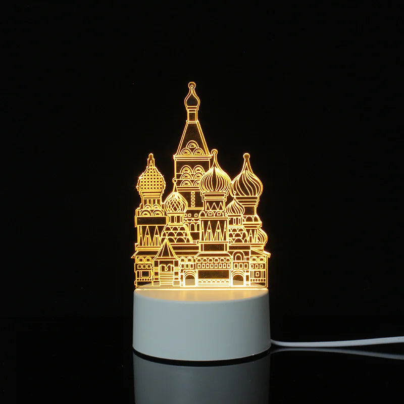 3d Illusion Lamp Led Custom Room Decorative Children Usb Battery Acrylic 3d Led Night Light Table Lamp 3d Lights For Kids Gift