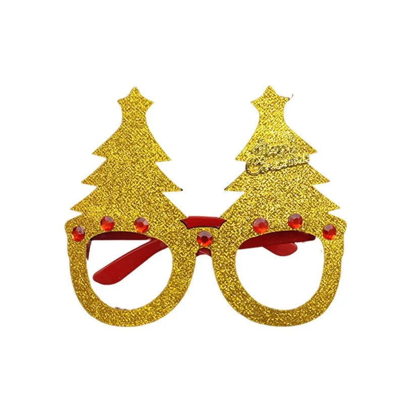 New Christmas Headband Frames Glasses Santa Claus Glasses For Halloween Valentine's Day Christmas Party Decorations