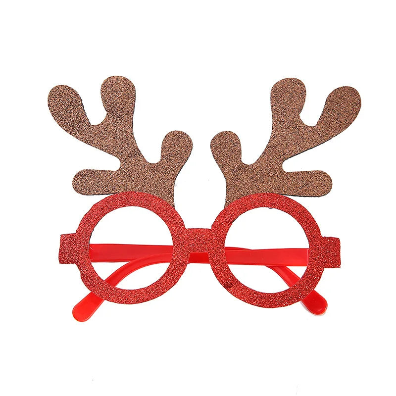 New Christmas Headband Frames Glasses Santa Claus Glasses For Halloween Valentine's Day Christmas Party Decorations