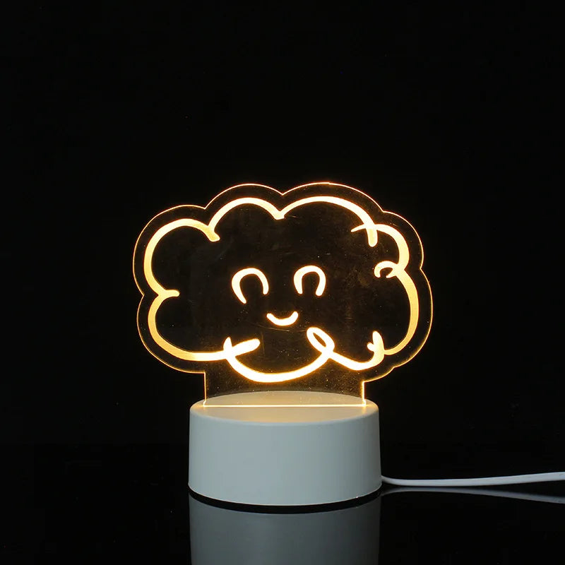 3d Illusion Lamp Led Custom Room Decorative Children Usb Battery Acrylic 3d Led Night Light Table Lamp 3d Lights For Kids Gift