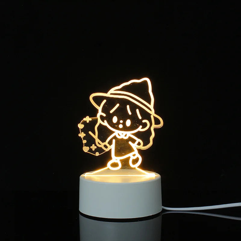 3d Illusion Lamp Led Custom Room Decorative Children Usb Battery Acrylic 3d Led Night Light Table Lamp 3d Lights For Kids Gift